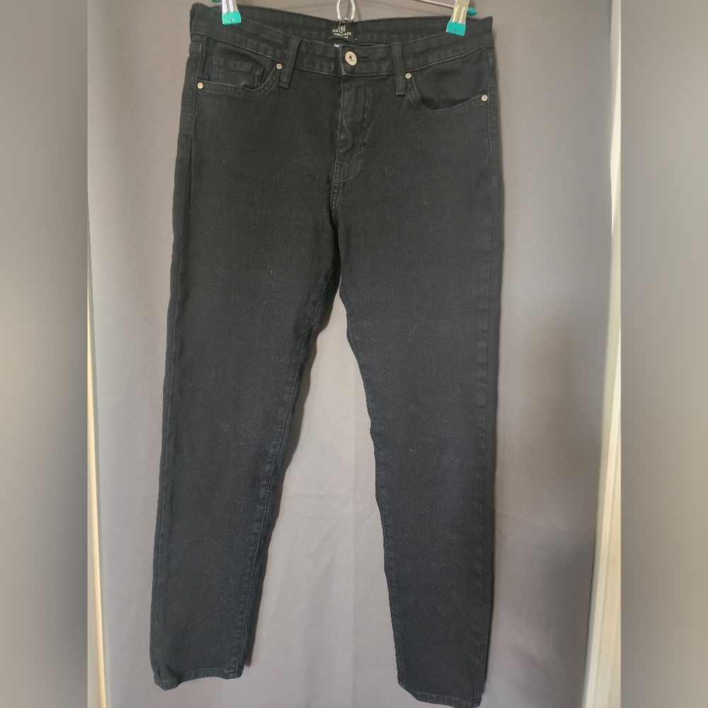 JUST BLACK Jeans, Women's size 29W Black Denim JB Skinny Jeans
